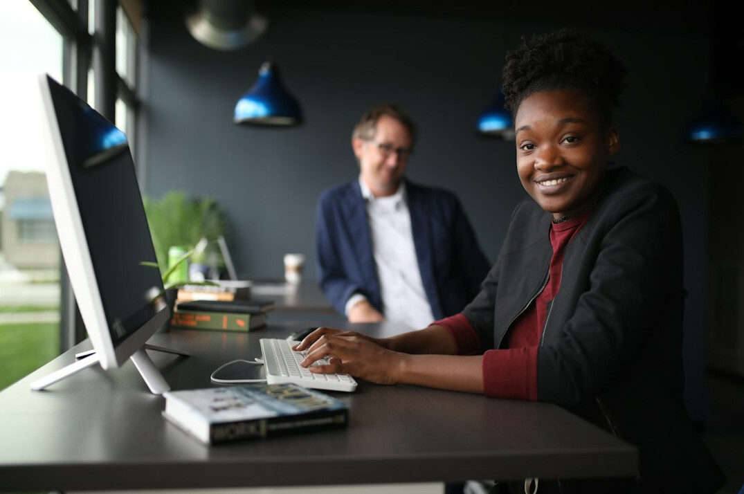 successful it professional smiling